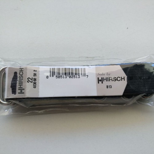 NATO Hirsch Watch Strap 22mm New Black