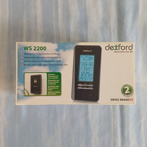 Dexford WS2200 Clock Weather Station used with outdoor sensor