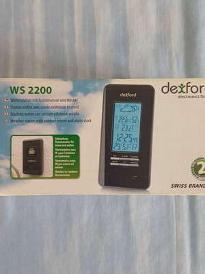 Dexford WS2200 Clock Weather Station used with outdoor sensor