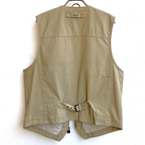 GANT men's beige vest size M used Safari style