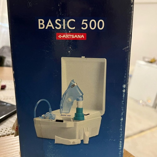 Basic 500 nebulizer new with two masks for adults and children