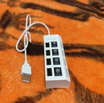 Usb 2.0 Hub used with 4 ports and on/off switches