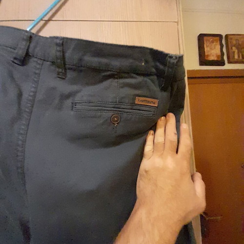 Battery men's cotton pants size 36, navy blue
