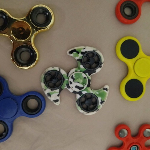 Spinner collection used, 8 large and 2 small, various colors