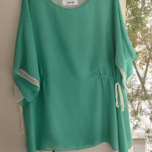 Forel Mint Green Tunic Plus Size New With Tags