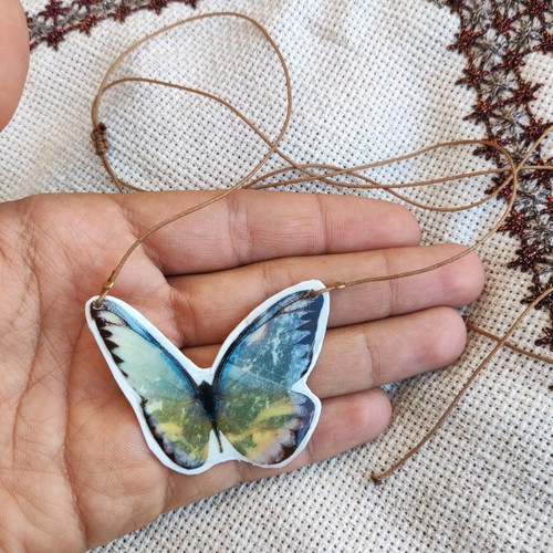 Butterfly necklace handmade made to order, adjustable length