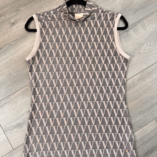 Josh V Top Tandil Size M Like New, Beige Brown