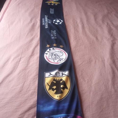 Κασκόλ UEFA Champions League 2018–2019 σαν καινούργιο, Bayern, Ajax, ΑΕΚ