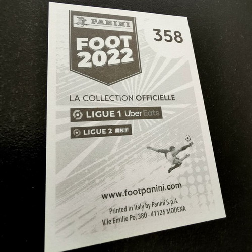 Neymar Jr Panini FOOT 2022 Sticker #358 PSG Brazil Original New