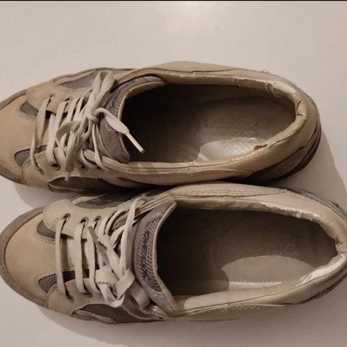 Geox men's sneakers size 42 used, grey-beige