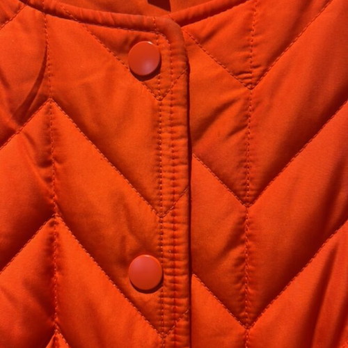 Zizzi long jacket like new, orange quilted, size M