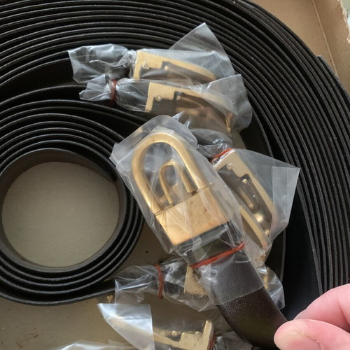 Belts new, pack of 12, black, size 100