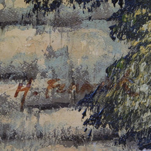 Old painting used, signed