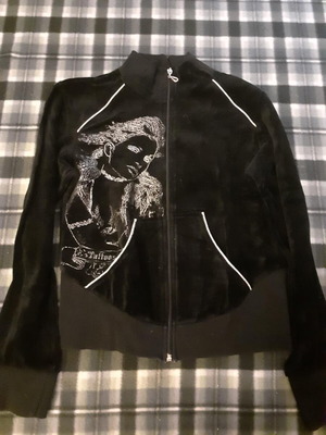 Bomber jacket βελούδο μέγεθος small σαν καινούργιο, μαύρο