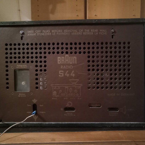 Vintage Bakelite Radio 50s Braun s44 used