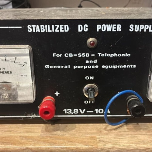 Stabilized DC Power Supply 13.8V 10A used for CB and Radio Equipment
