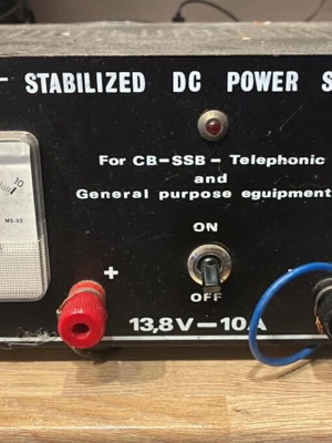 Stabilized DC Power Supply 13.8V 10A used for CB and Radio Equipment