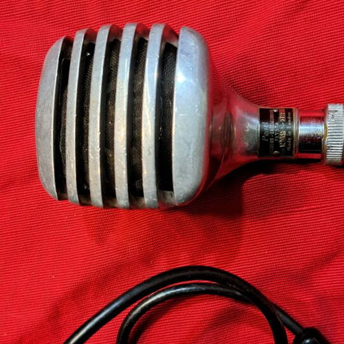 Pearl vintage microphone refurbished with large diaphragm Philips capsule
