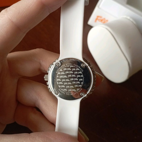 Folli Follie women's watch new, small dial, white rubber strap