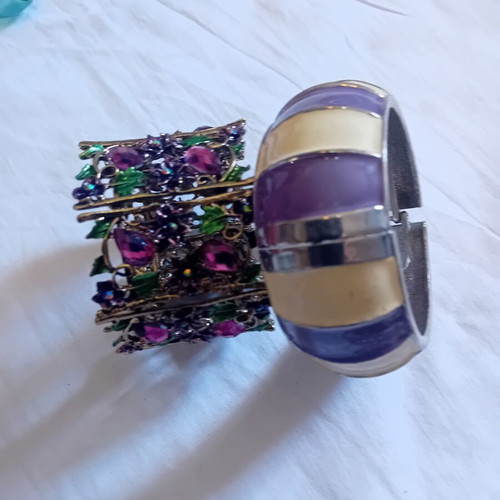 Bracelets used, colorful set with unique details