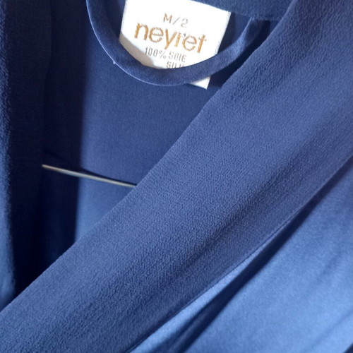 Neyret Silk Gown Like New, Blue and Purple, Size M