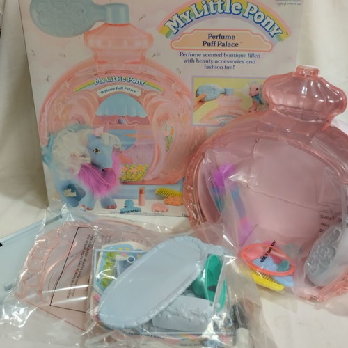 My Little Pony Perfume Puff Palace set new by Hasbro