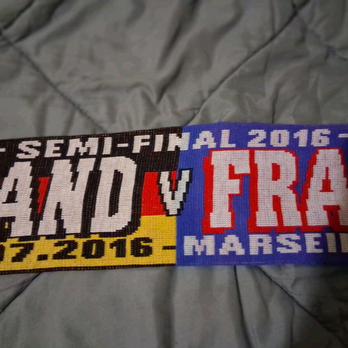 Euro 2016 scarf Germany - France like new, authentic