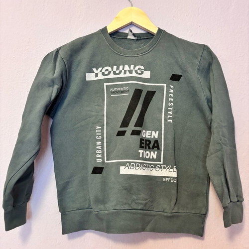 Boys' sweatshirt Piccino size 10 used in khaki color