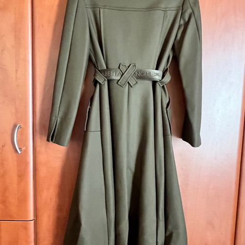 Elisabetta Franchi Military coat ново, каки с колан