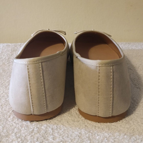 Primark women's ballerinas new, beige suede, size 40