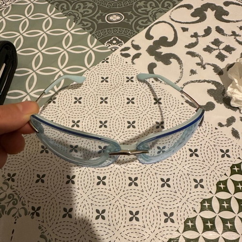 Bambi model BonnieClyde Eyewear glasses accessory like new, blue turquoise