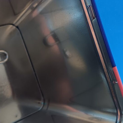 Space-themed pencil case and stickers new, includes metal piggy bank