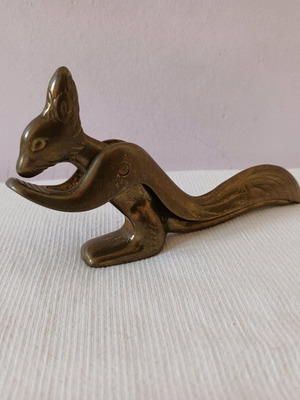 Bronze squirrel statue used