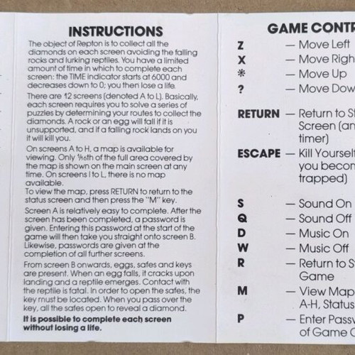 Repton Superior Software BBC Micro cassette like new