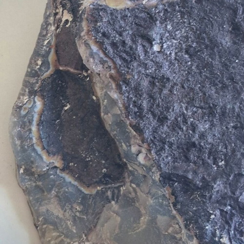 Raw purple agate stone new 922 grams