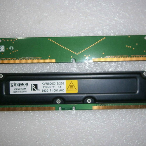 2x256MB RIMM 800MHz RAM modules Kingston and Samsung