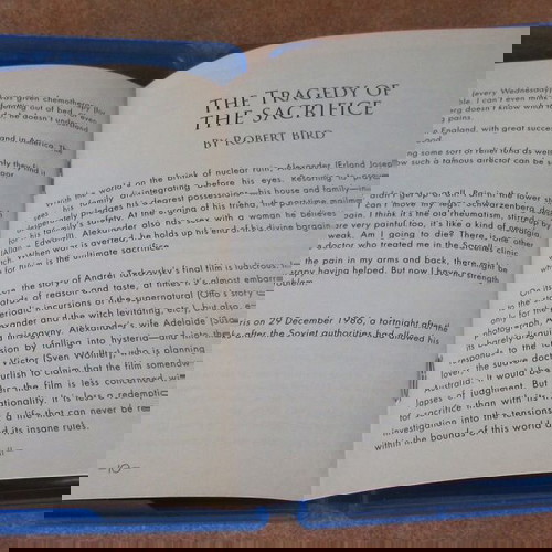 The Sacrifice Blu-ray σαν καινούργιο, δράμα, αμερικάνικη έκδοση region A