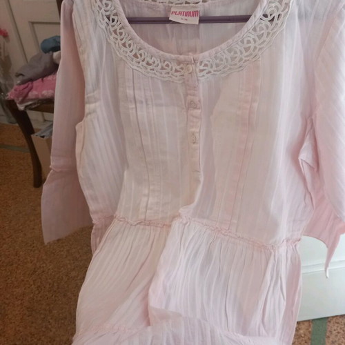 Platinum tunic dress new, pink, comfortable cotton fabric