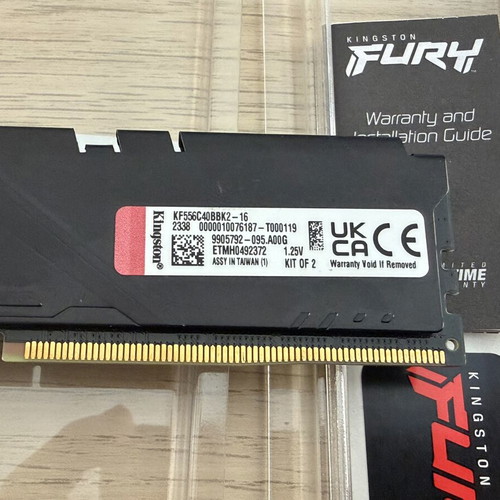 Kingston Fury DDR5 16GB 5600MHz memory like new