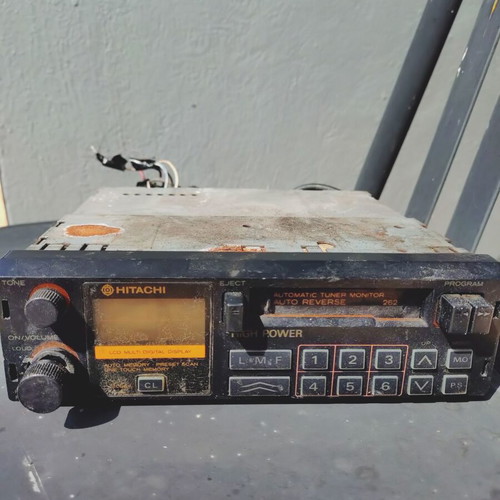Hitachi vintage radio cassette player used