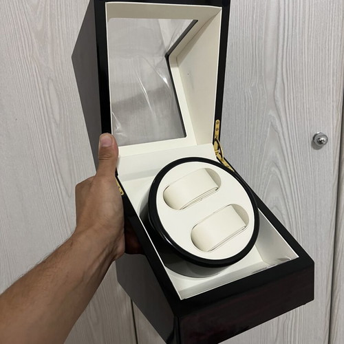 Rotating Watch Winder New, Wooden Construction