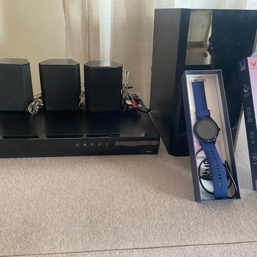 Samsung home cinema set like new with free unused smartwatch