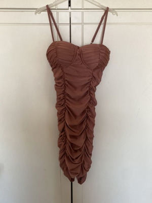 Mini dress rose-gold Parisian size S new