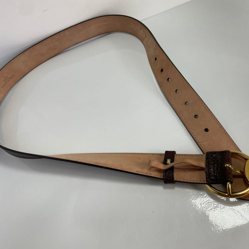 Gucci leather belt brown size 100cm like new