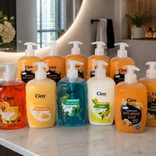 Cien liquid hand soap set, 11 x 500 ml, assorted scents