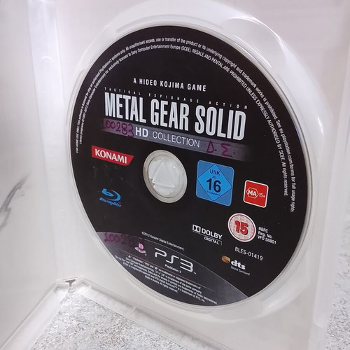 Metal Gear Solid collection PS3 game used, excellent condition with manual