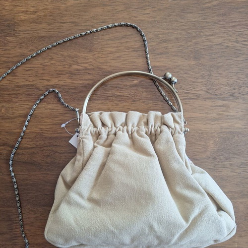 Women's bag new, beige with inner pocket