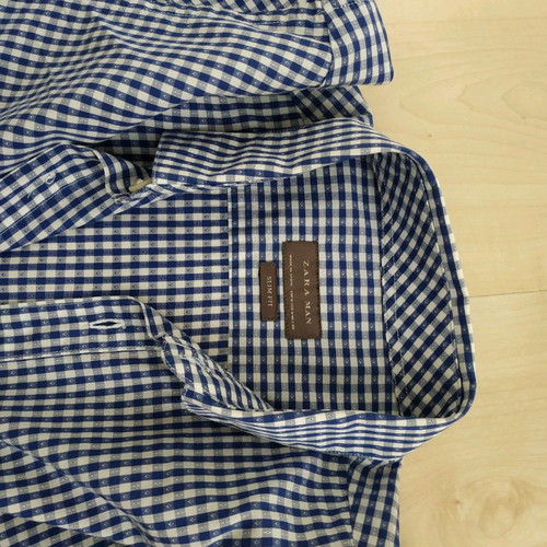 Men's dress shirts used, blue, size S, excellent condition