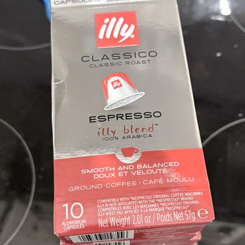 Illy espresso capsules, pack of 50, August 2026