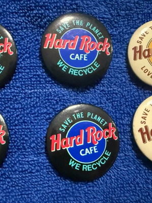 Hard Rock Cafe pins like new, pack of 6 pieces